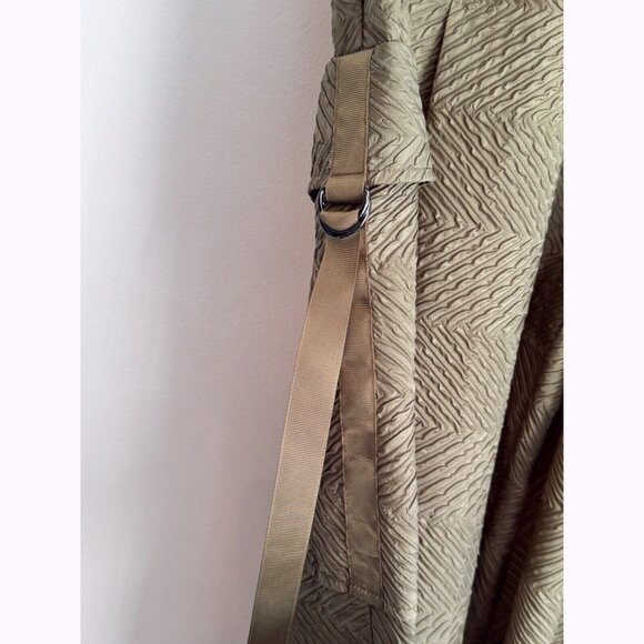 IC by Connie K Women’s 3X Textured Barrel Leg Cargo Pants Taupe Beige Utility - Picture 7 of 13